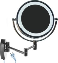 Himry LED zidno ogledalo za šminkanje, 8.5", 5x povećanje